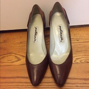 PALIZZIO Vintage Reptile Leather Pumps